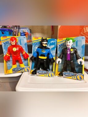 Fisher-Price Imagine XL Batman, Joker, and the Flash Figure toys - 3 pack